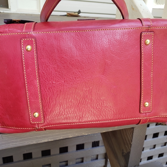 Dooney and Bourke Florentine the Smith Bag Red - Picture 7 of 11